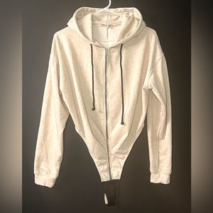 Oatmeal Hoodie Bodysuit